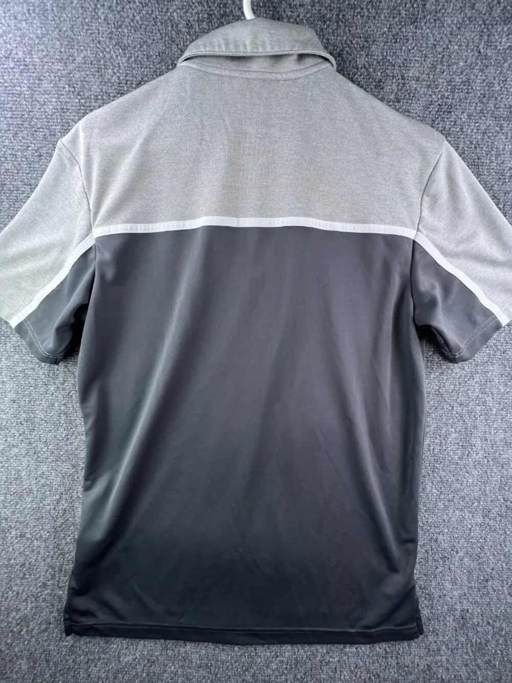 Adidas Golf Polo Short Sleeve Shirt Mens Size Medium Gray Adult Tennis Sports